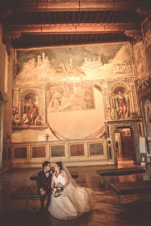 Tara & Alvin celebrate their civil Ceremony in the historical museum of Siena.