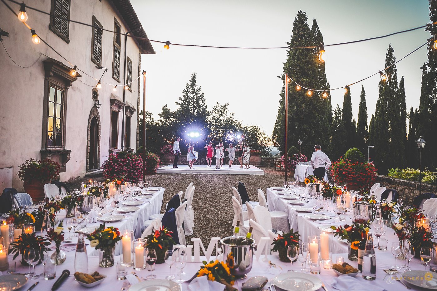 Al Fresco Tuscan Wedding Dinner