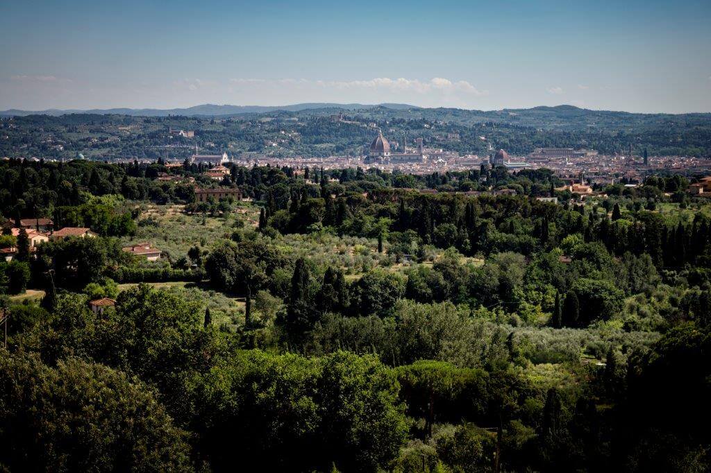 wedding overlooking florence