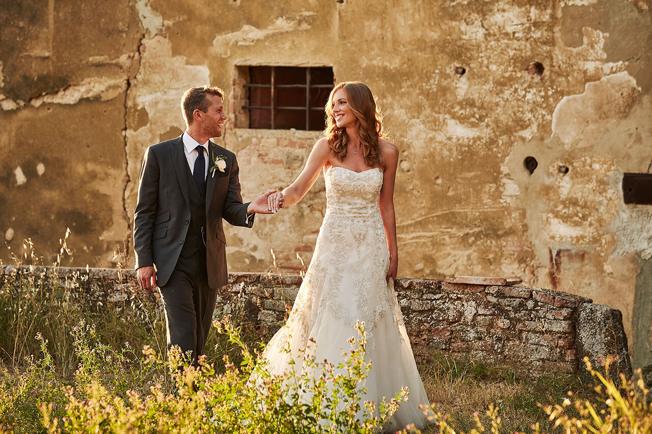 romantic wedding in Tuscany