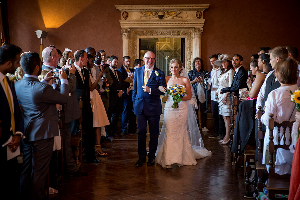 wedding in Siena’s palace museum 