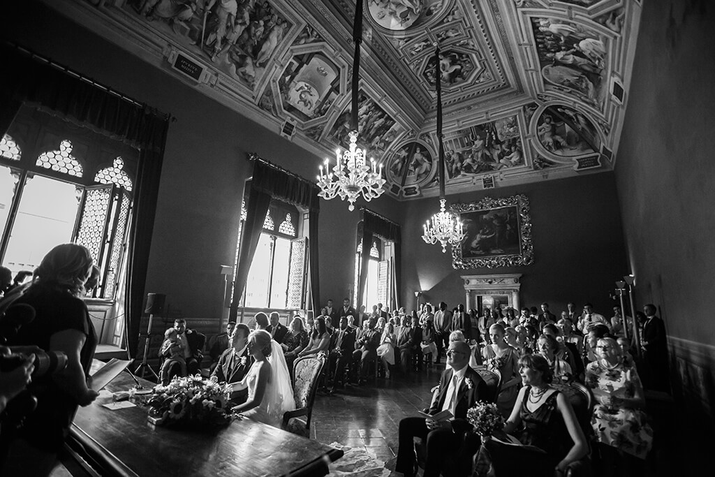 wedding in Palazzo Pubblico Siena