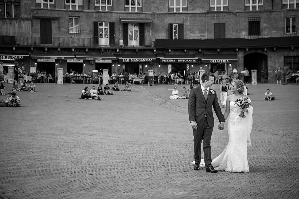 wedding at Piazza del Campo