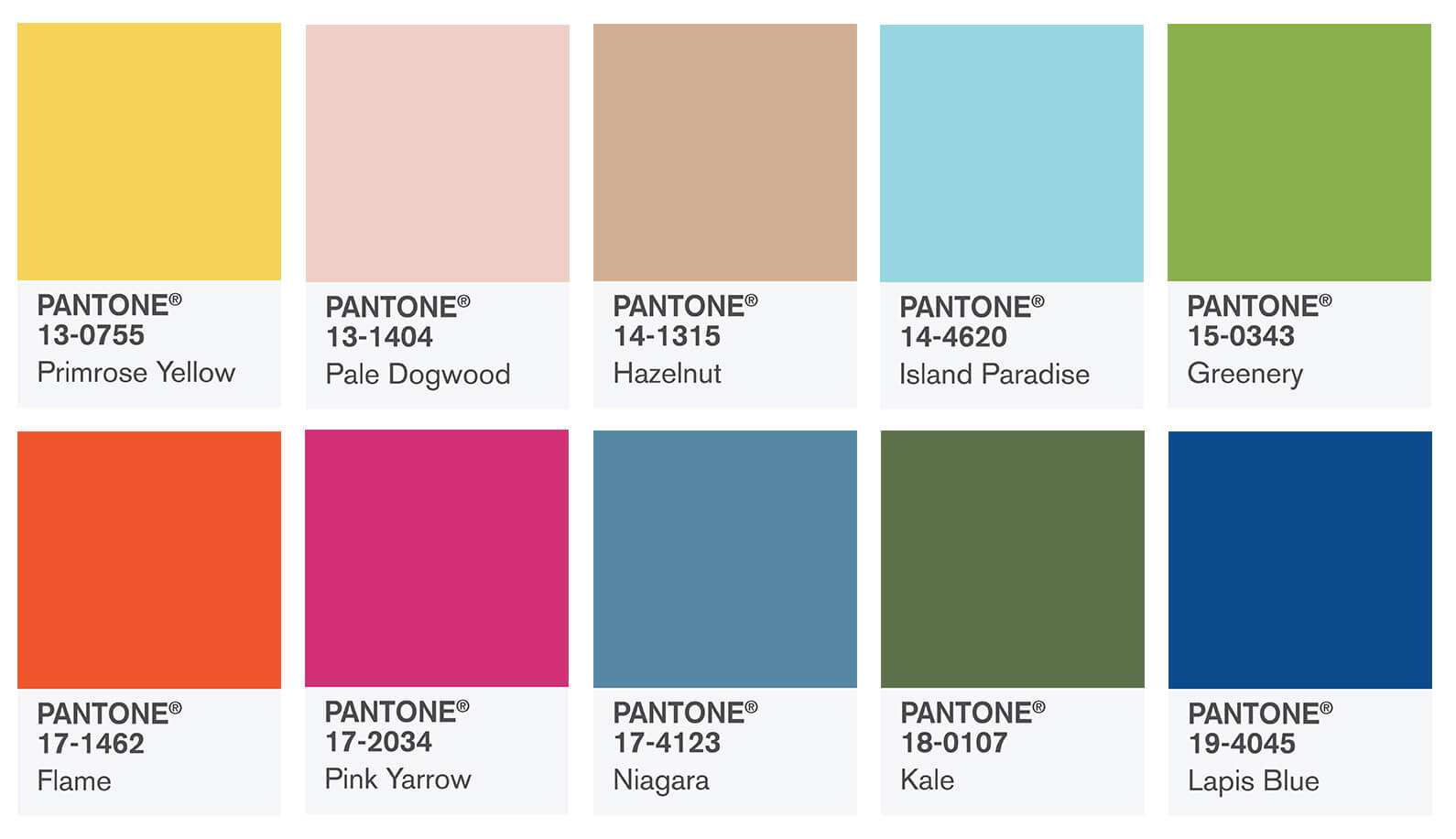 pantone color wedding trends