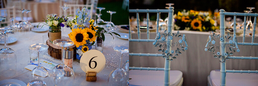 tuscan wedding table decorations