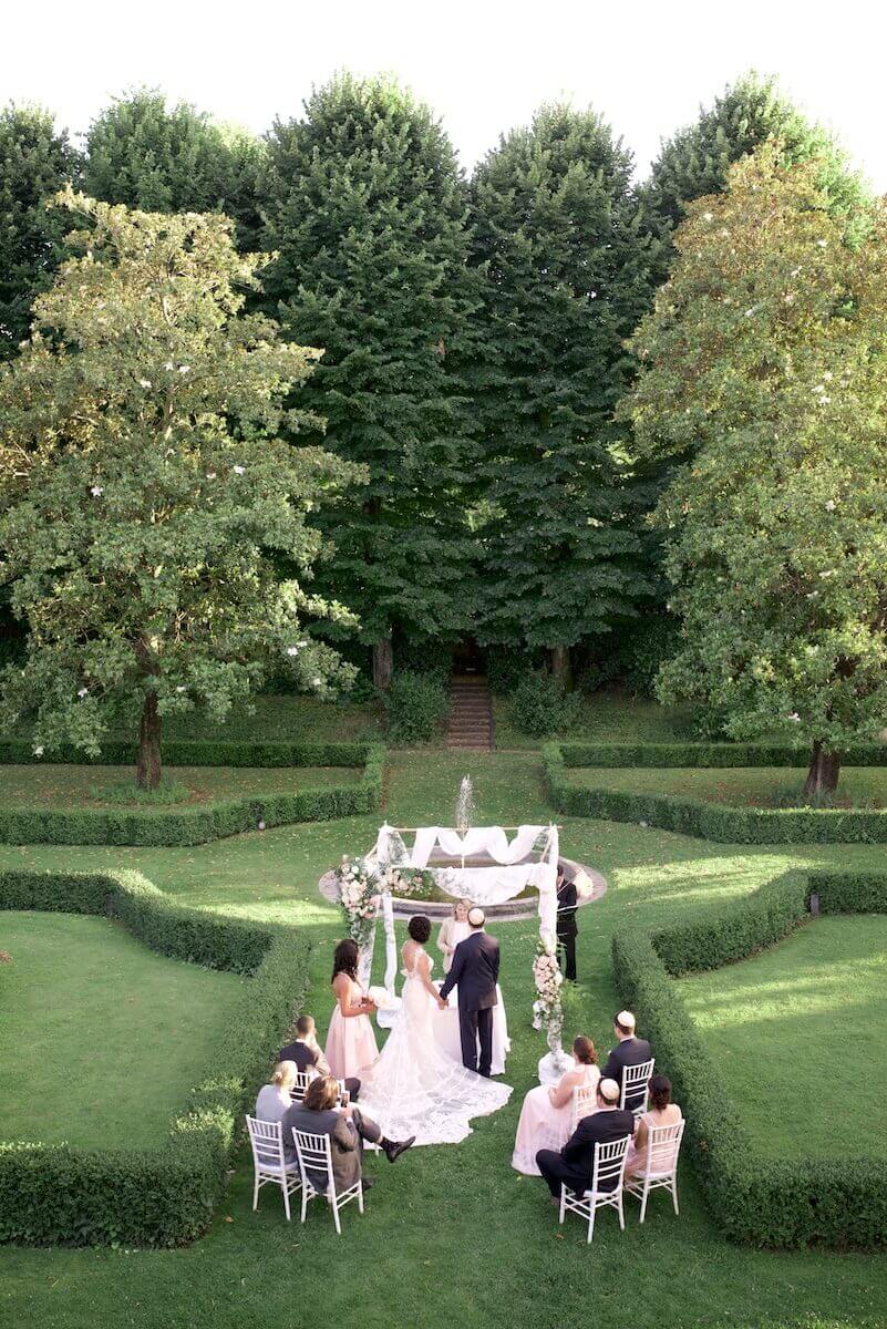 wedding in the hotel garden