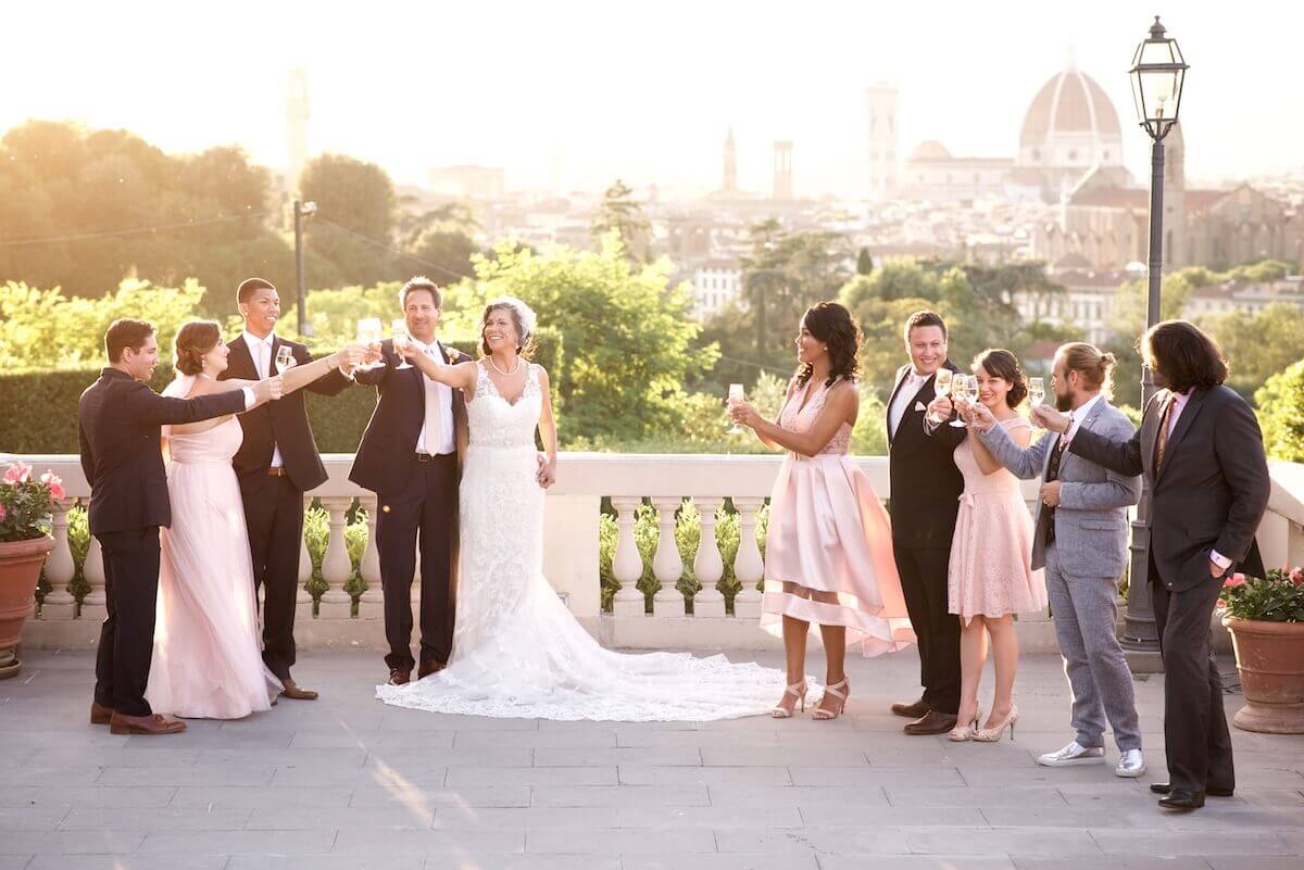 wedding sunset cocktail Florence