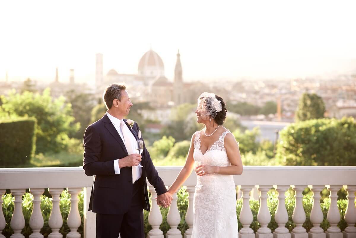 wedding overlooking Florence’s historical center.