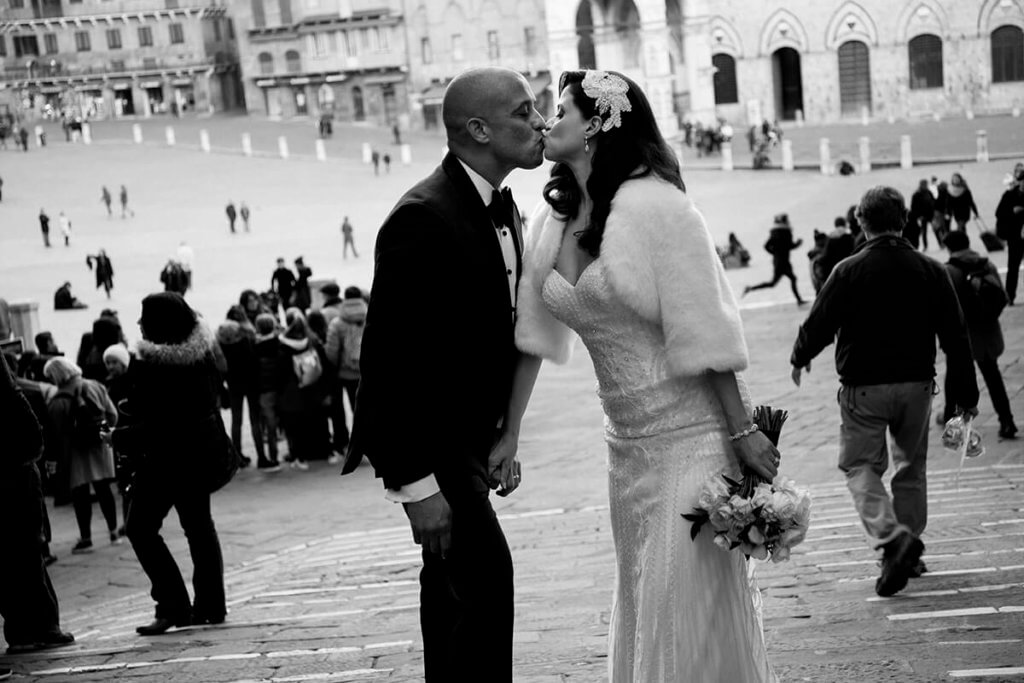 romantic wedding in Siena