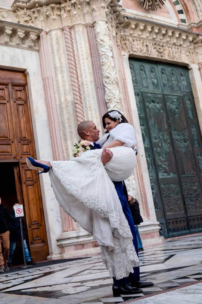 Christmas wedding in Siena