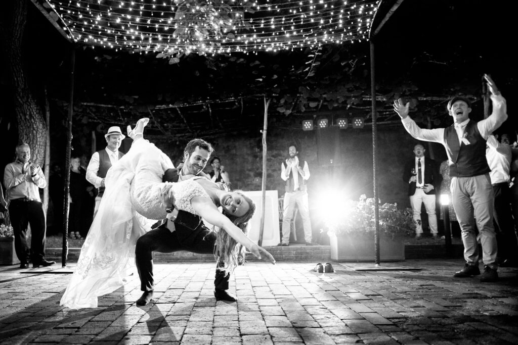 first dance wedding tuscany at Villa Dievole