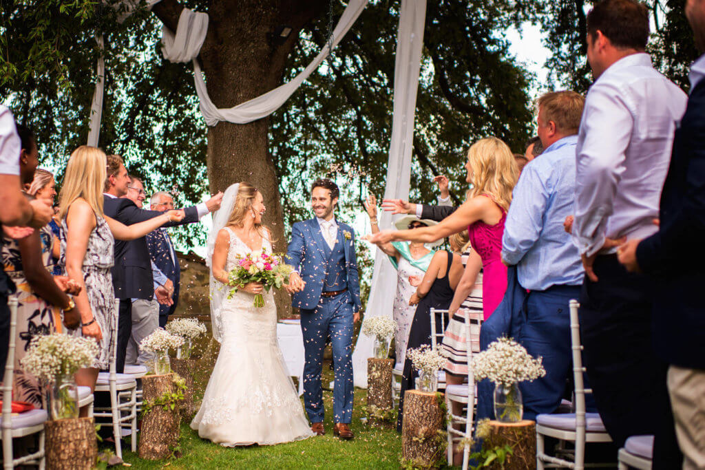 garden wedding ceremony Tuscany