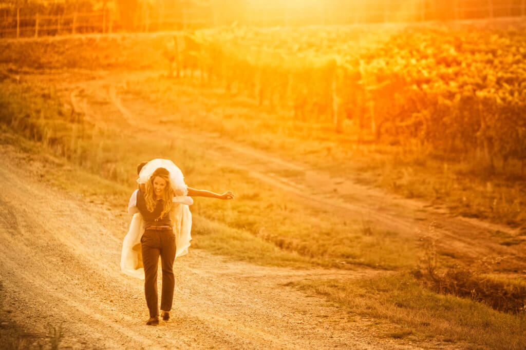 wedding in a Tuscan winery