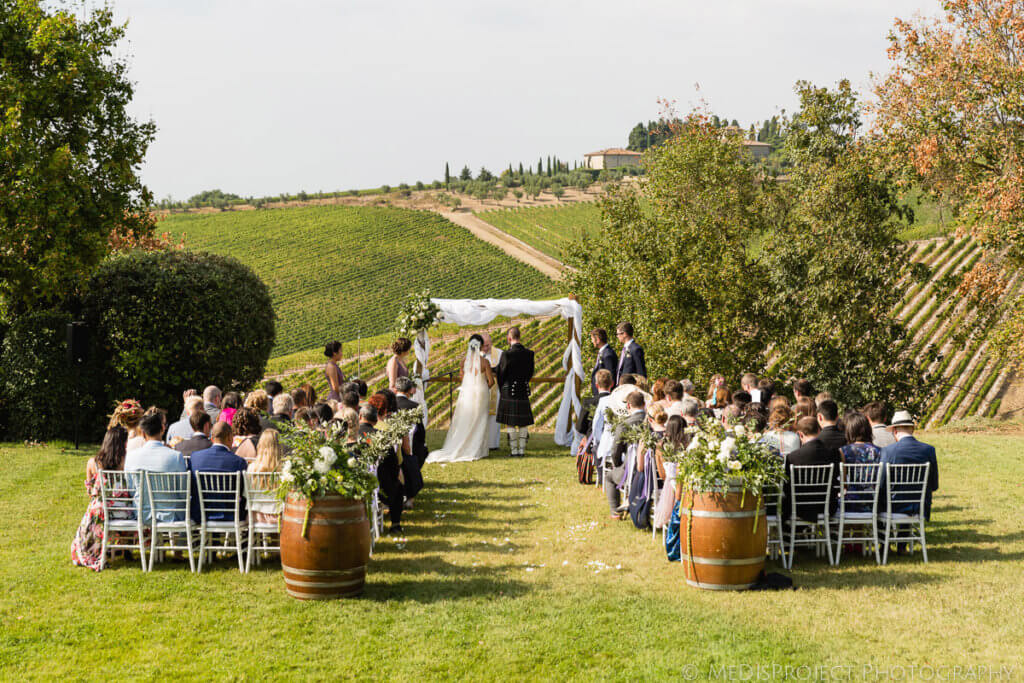 Alicia & James Tuscan winery wedding