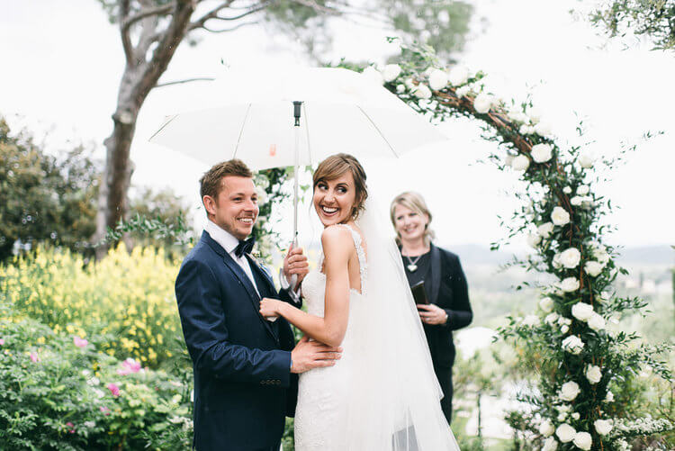 Vicky & Gareth ceremony at Poggio Piglia