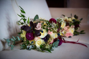 The bride chose glorious flowers for the bouquets
