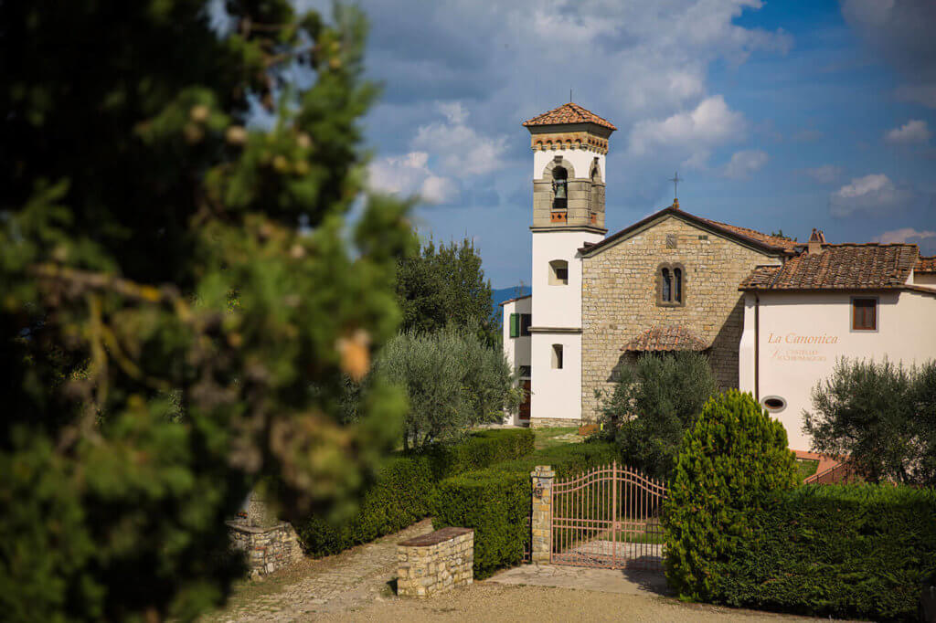 View of La Canonica Castello Vicchiamaggio 