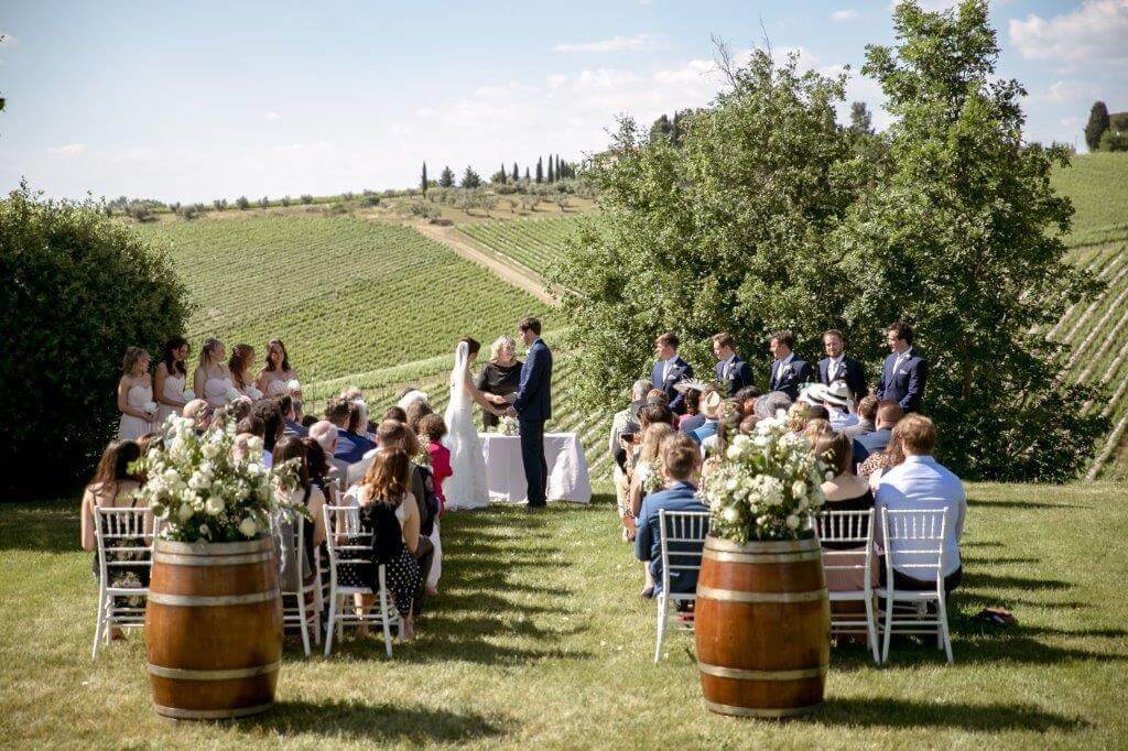 Caroline & Richard winery wedding
