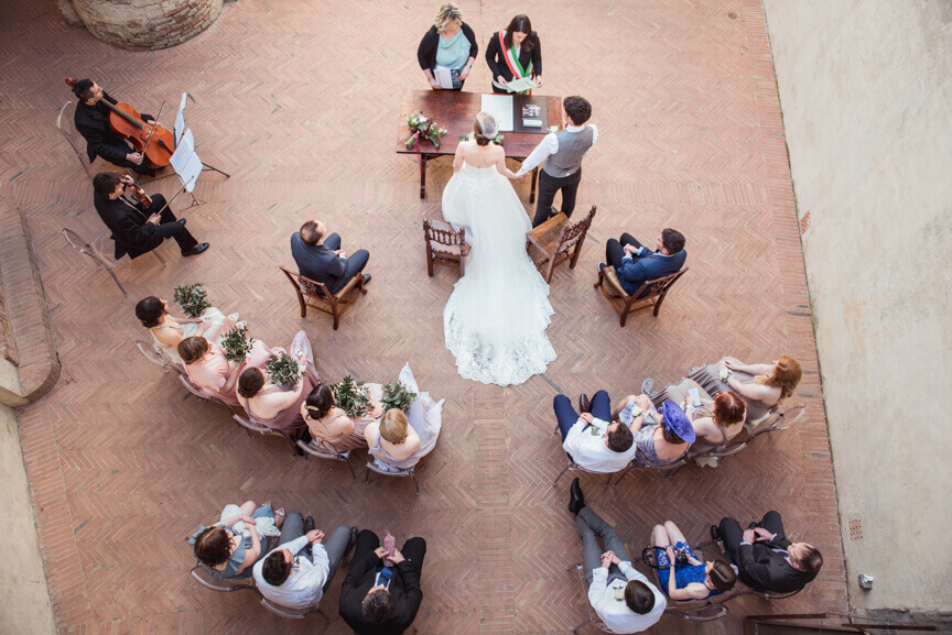 Claire & Mark wedding in Tuscany