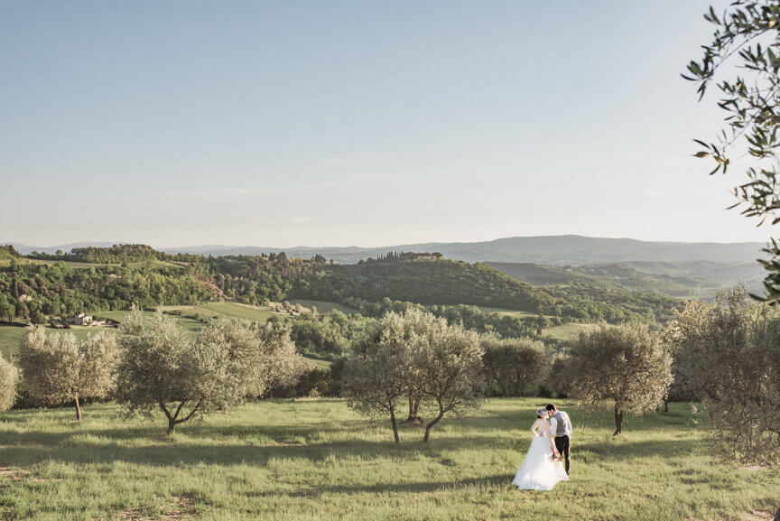 Claire & Mark wedding in Tuscany countryside