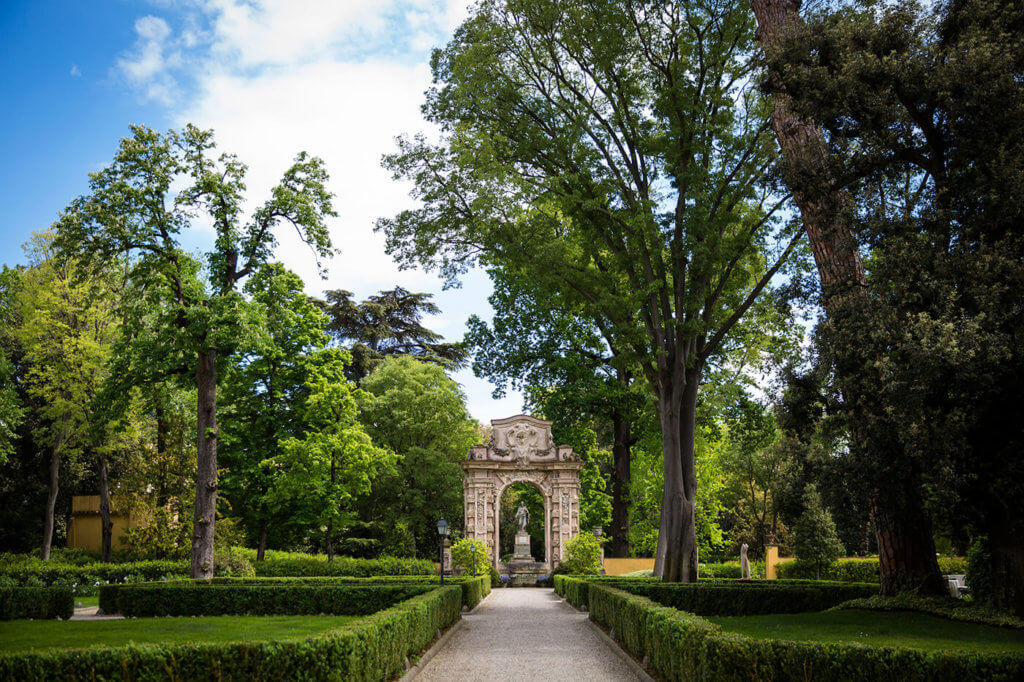 The Garden of Four Season Hotel in Florence