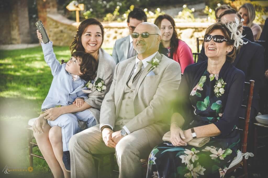 Guests enjoy the ceremony