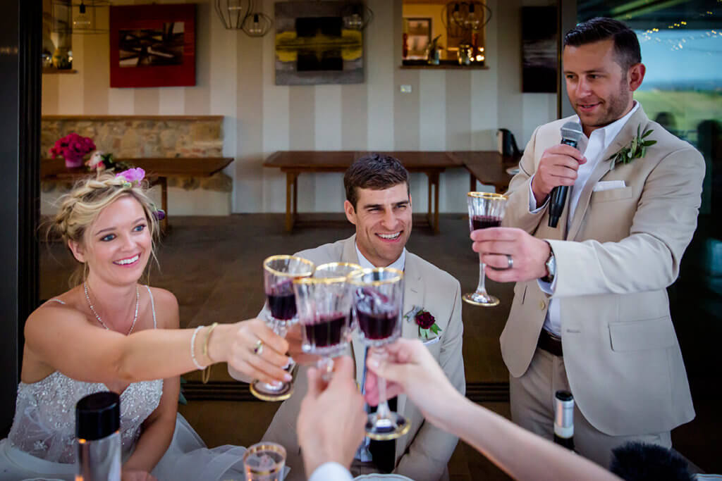 A toast to the marriage of Lauren & Ben