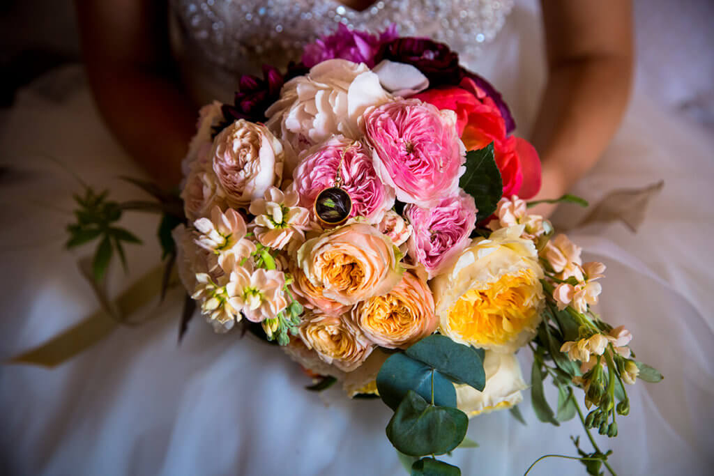 the wonderful bouquet of the bride