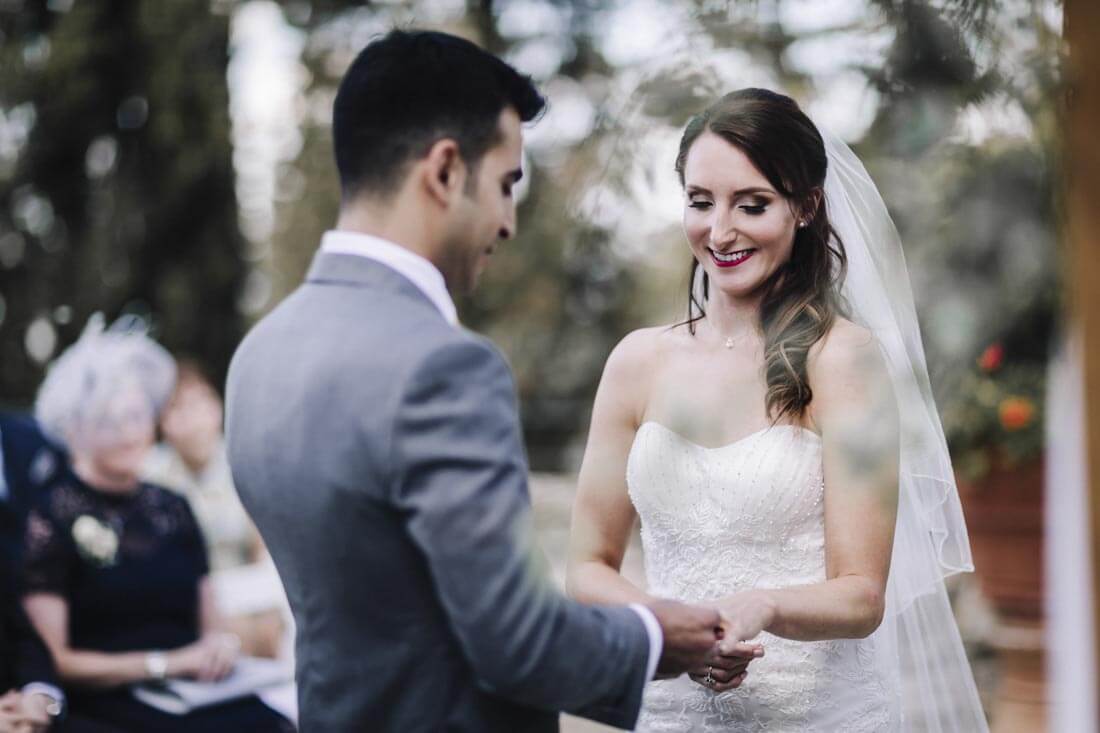 Jane & Aimun exchange their wedding rings