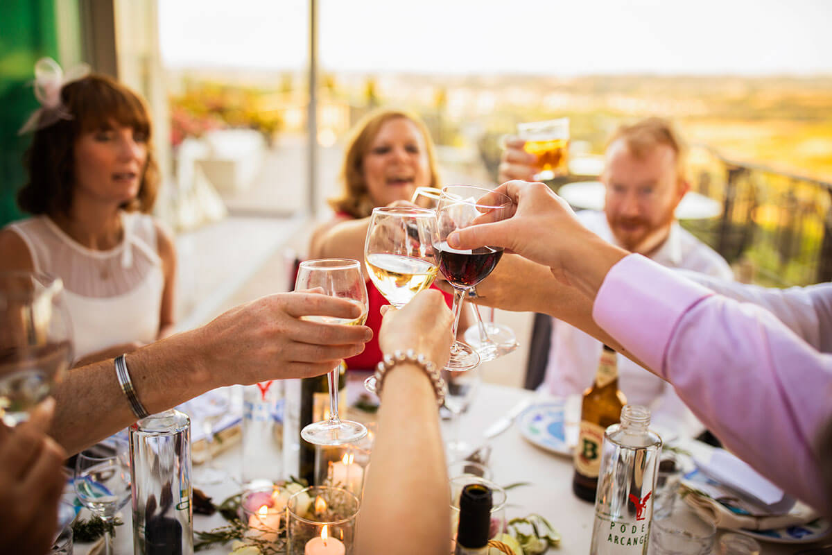 The guest toast to the marriage of Anya & James