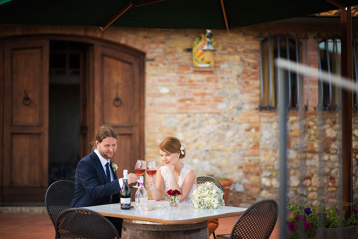 wine wedding in italy