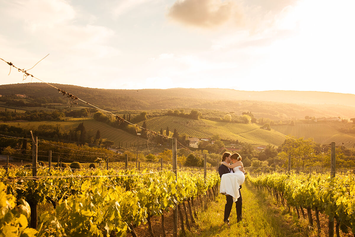 winery wedding in Tuscany