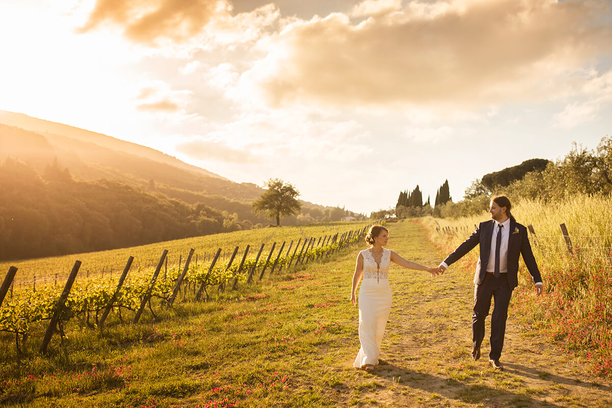 Vineyard Wedding In Tuscany