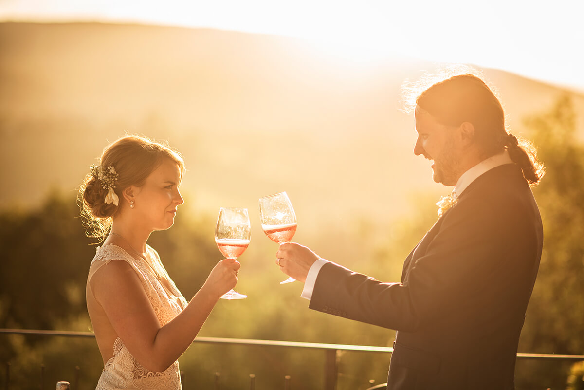 wine wedding in Tuscany