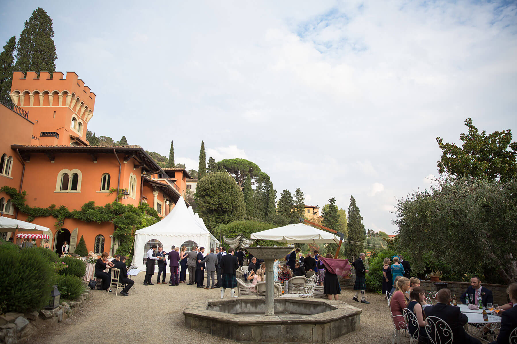 wedding reception tuscany