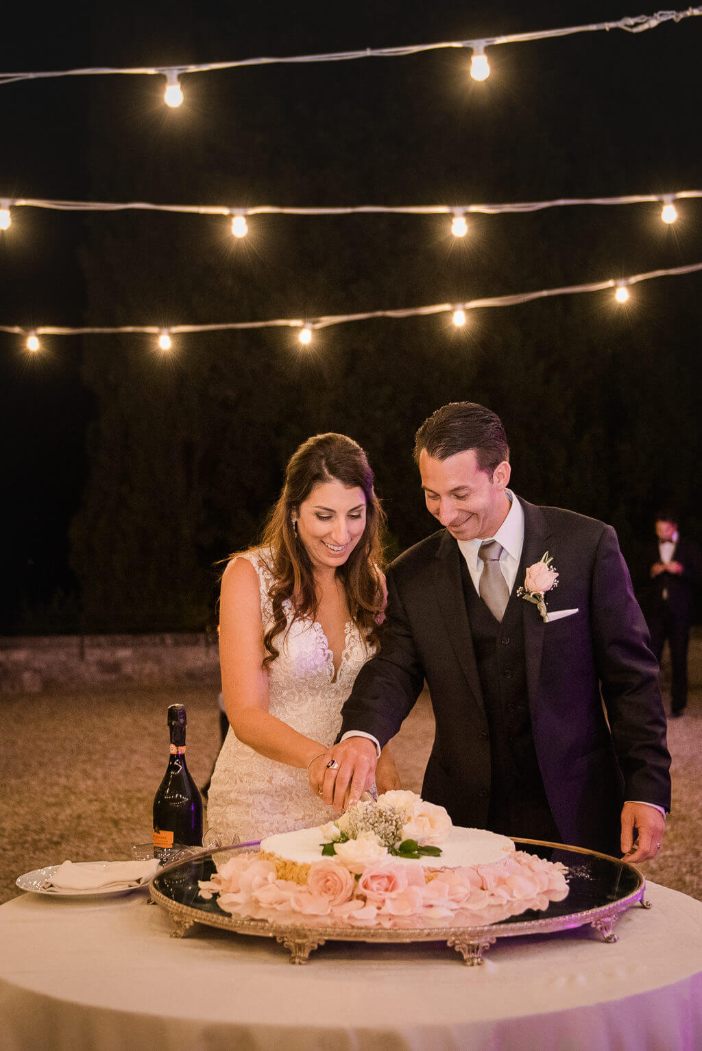 wedding reception in a winery