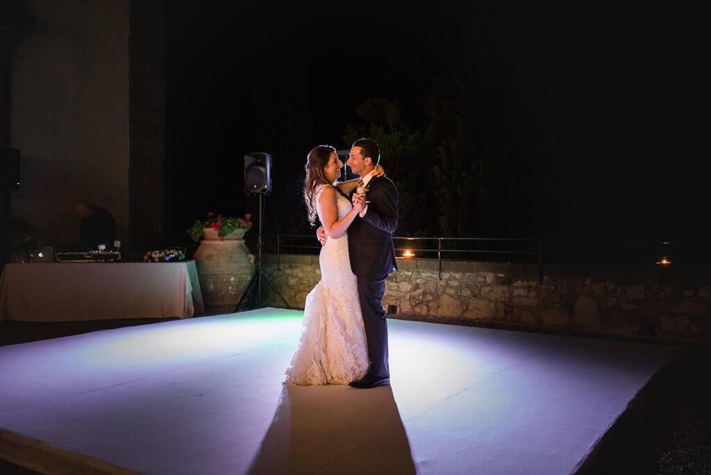 wedding reception in a castle