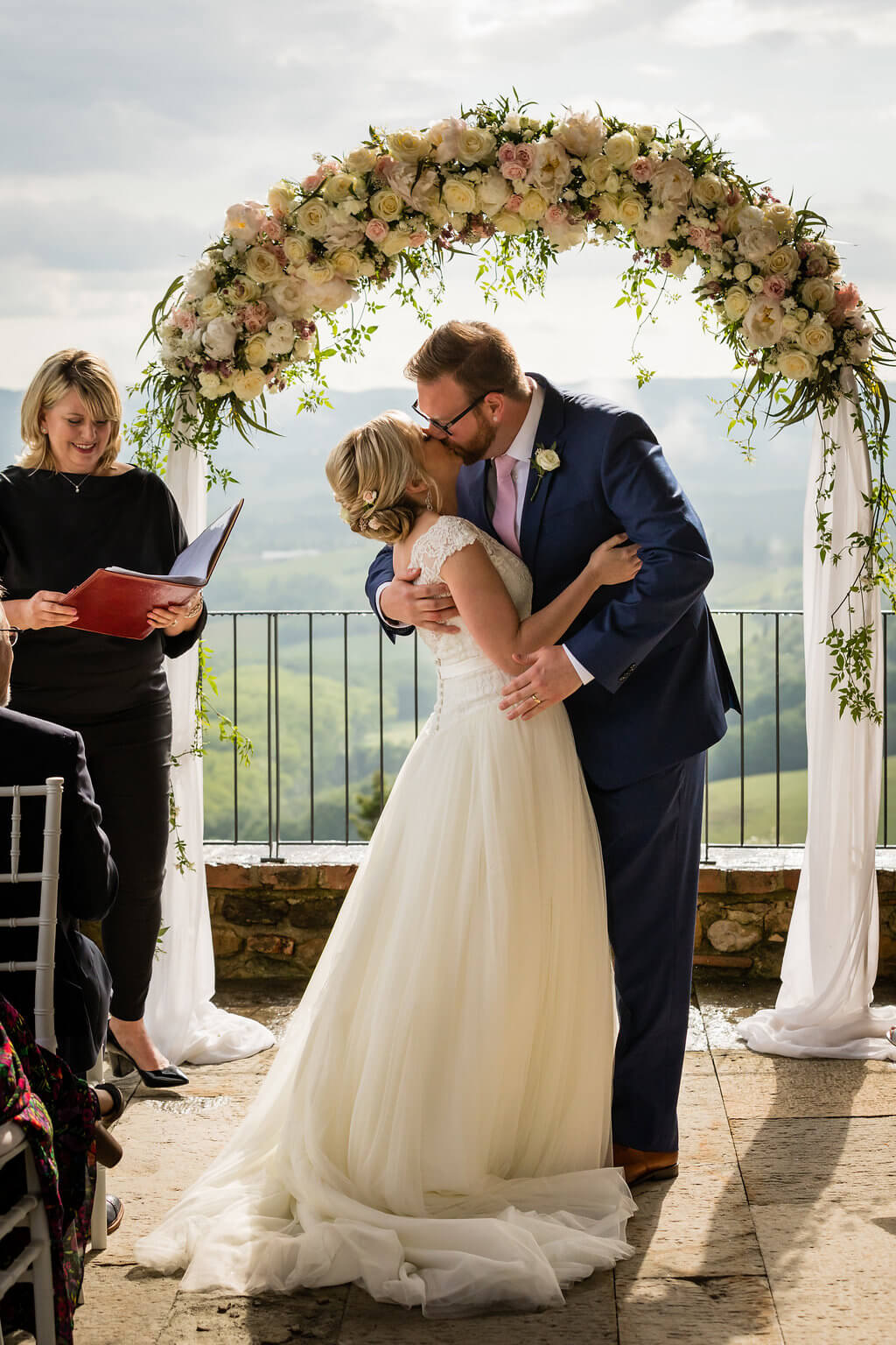 Holly & Adam ceremony at Torre il Santo 