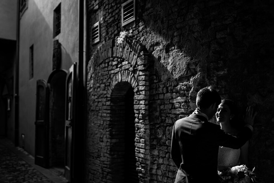 wedding in a village in Tuscany