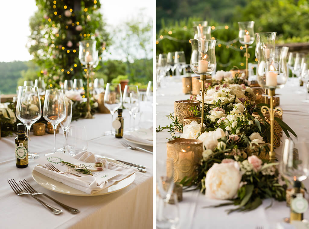 wedding reception onto the covered terrace