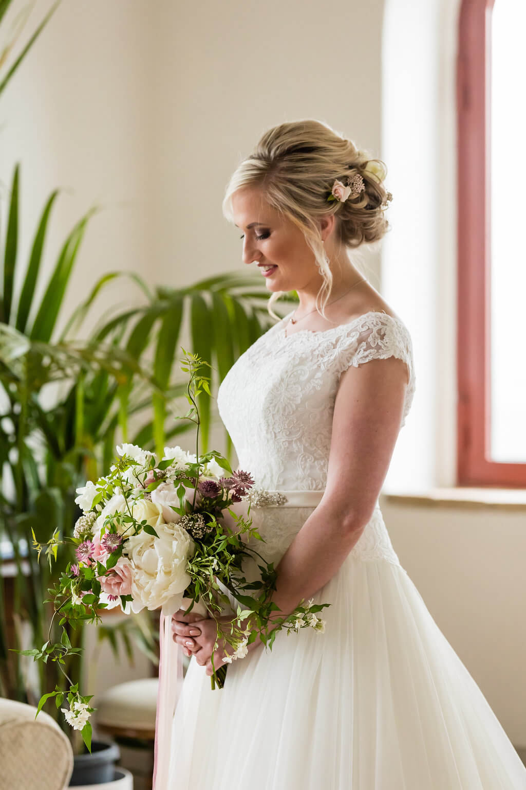 ceremony in a private villa in Tuscany