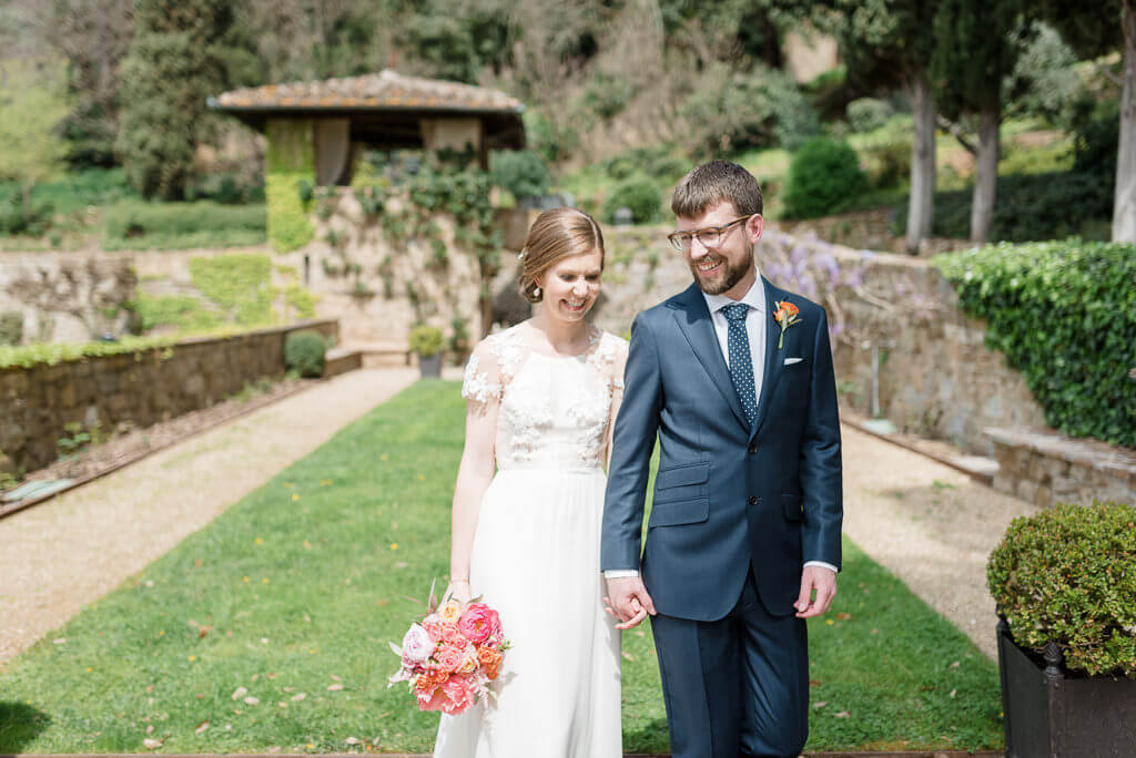 intimate wedding in April in Tuscany
