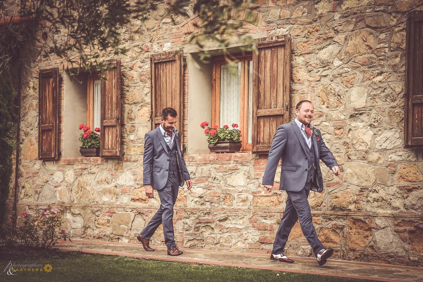 The groom is ready for the ceremony