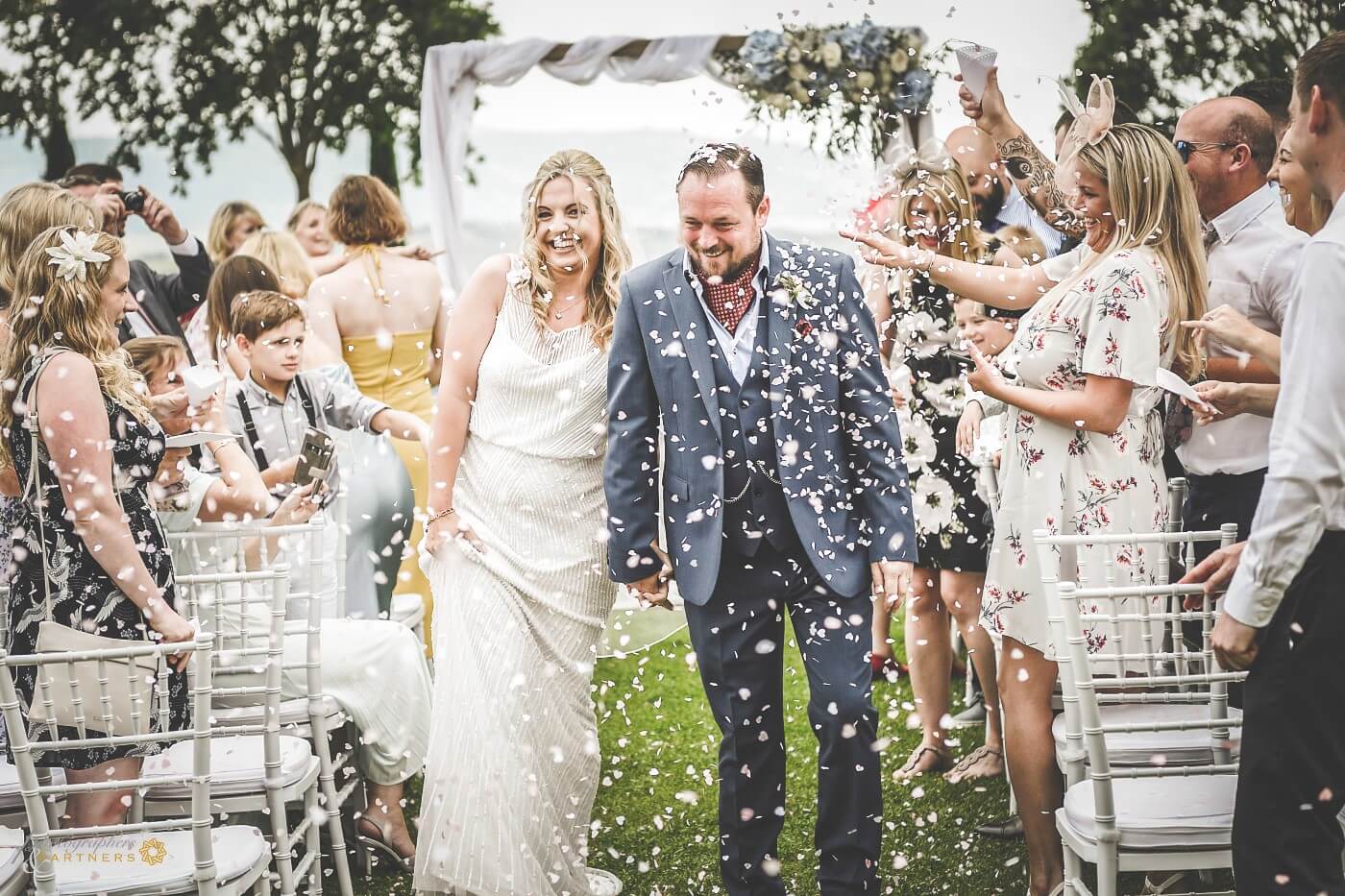 garden wedding in San Gimignano