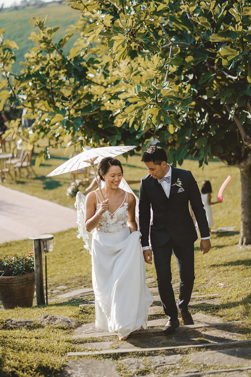 wedding ceremony in tuscany