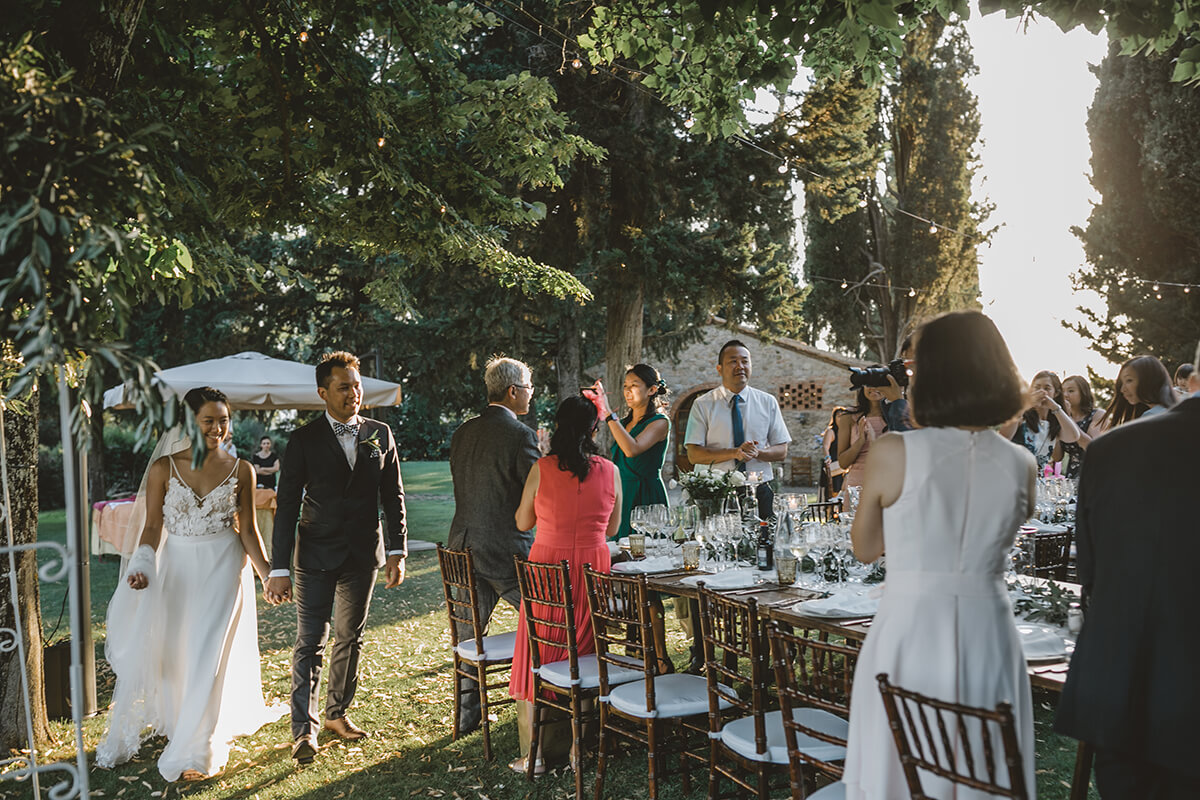 in tuscany wedding