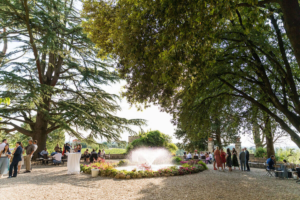 wedding in a castle in Chianti