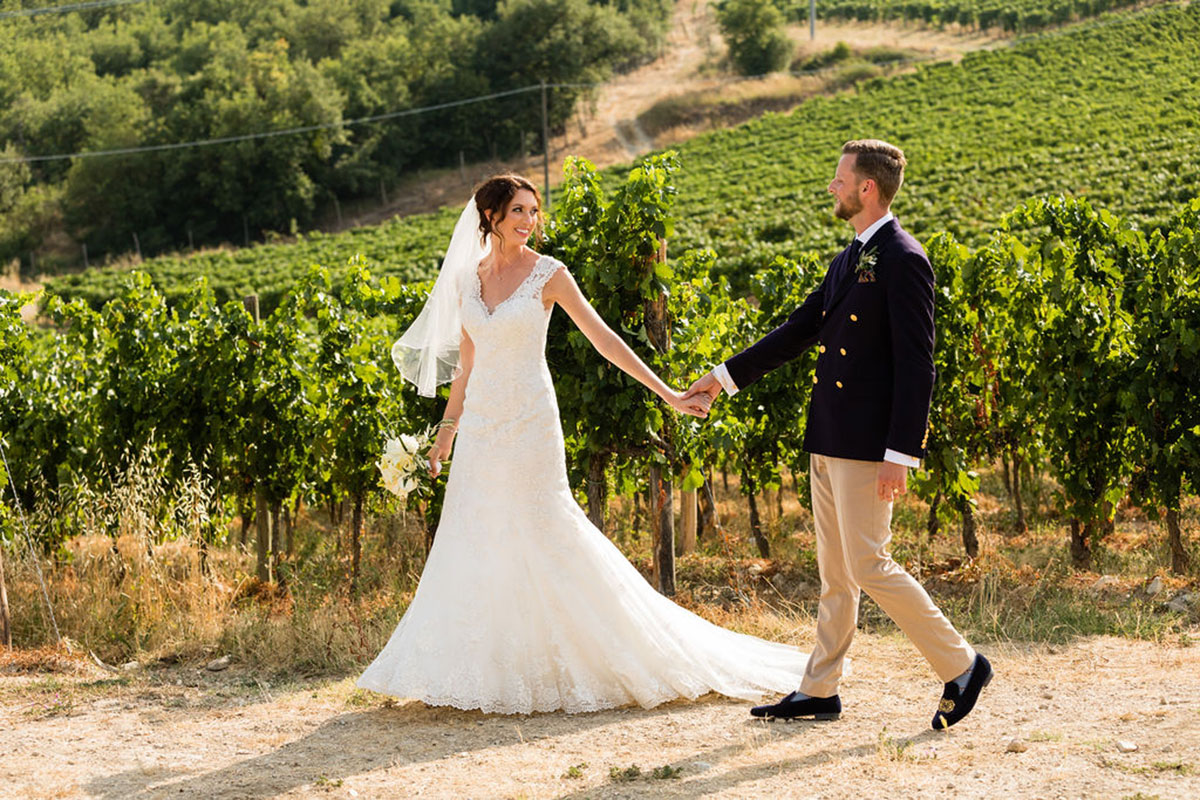 In tuscany wedding