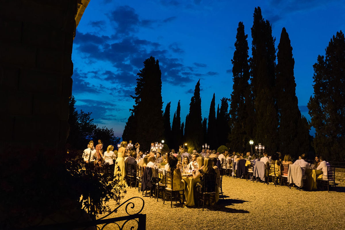 Italian wedding reception