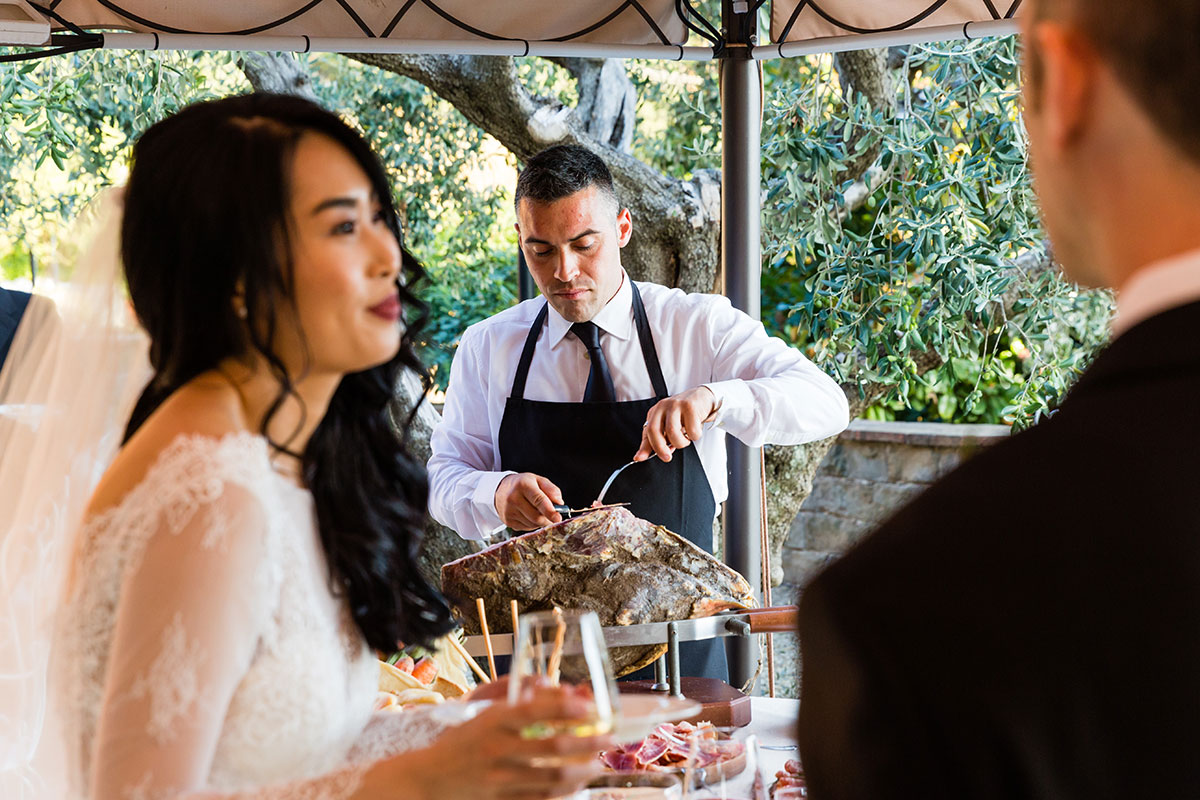 Wedding ceremony in tuscany